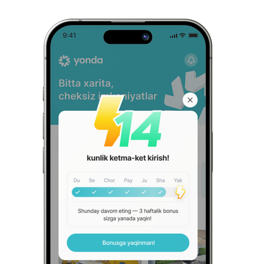 Muntazam tashriflar uchun bonus