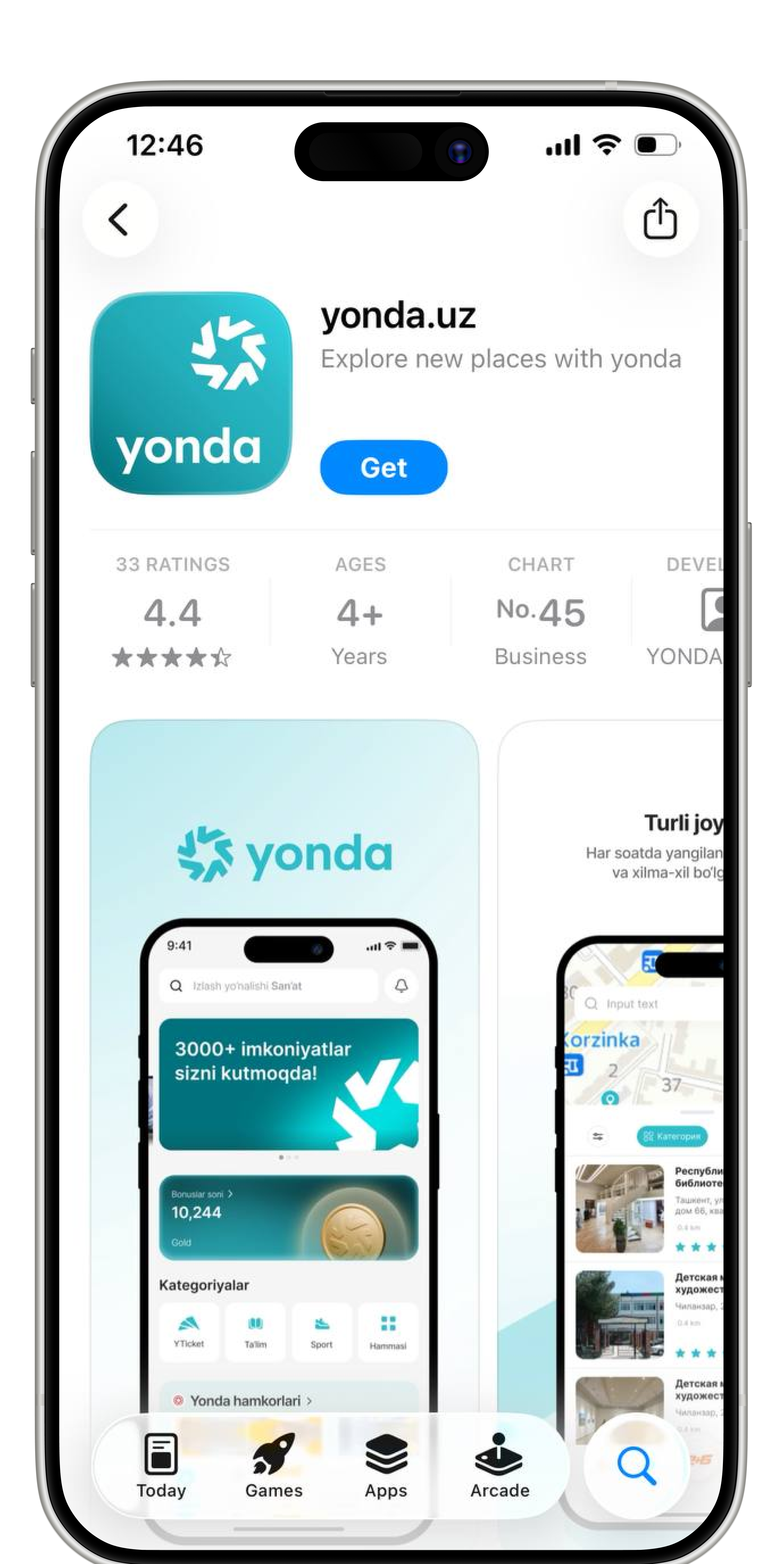 Yonda app preview